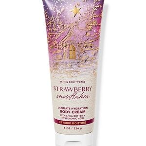 Bath & Body Works Strawberry Snowflakes Ultimate Hydration Body Cream (8oz)